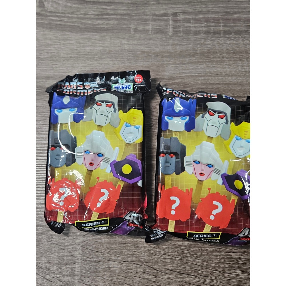 Lot of 2 Transformers Meltz‎ Mystery Vinyl Series 1 Blind Bags CultureFly 2024